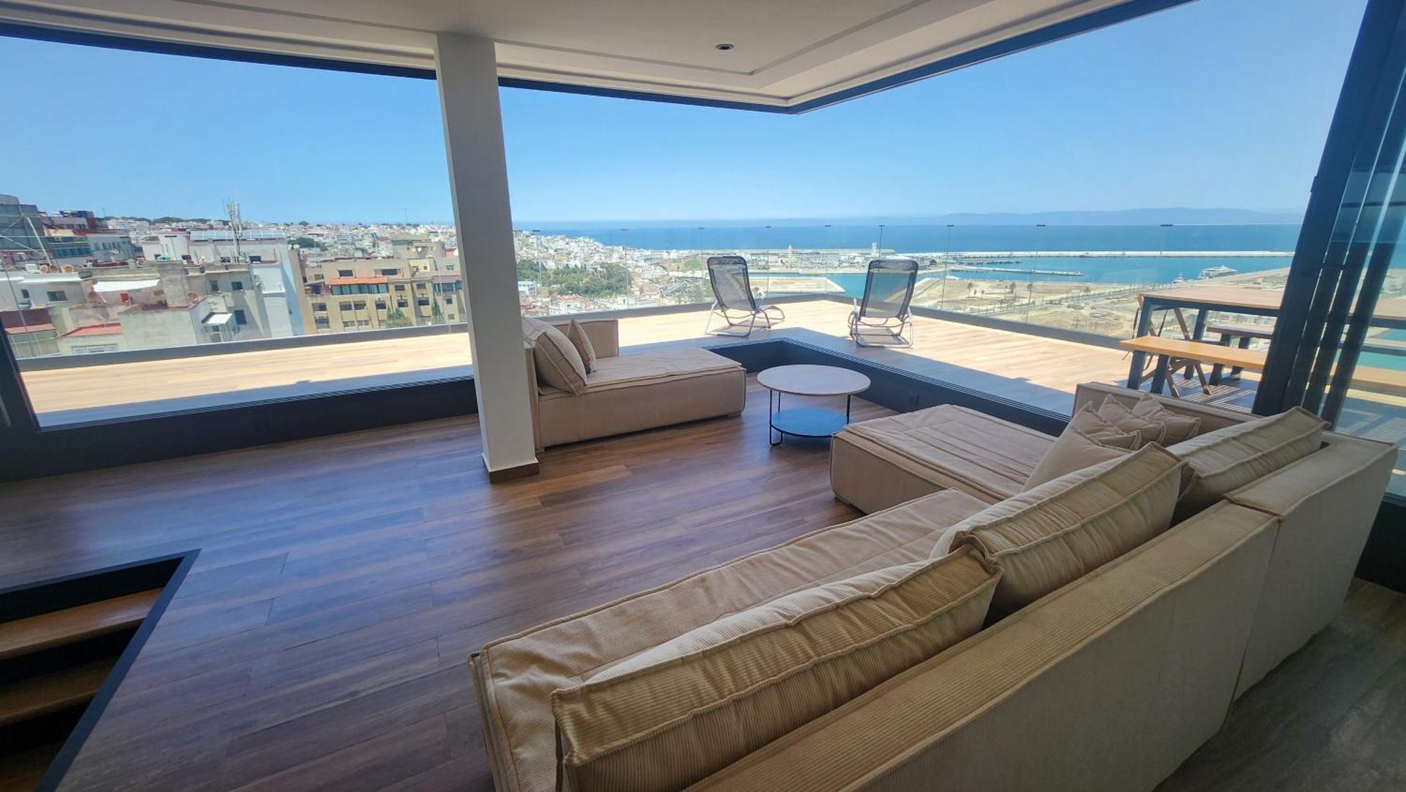 Magnifique Penthouse 160M2 Terrasse 90M2 Vue Mer Танжер Экстерьер фото